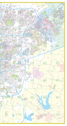 East San Antonio, TX Wall Map by MapsCo