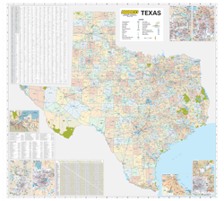 Texas Wall Map