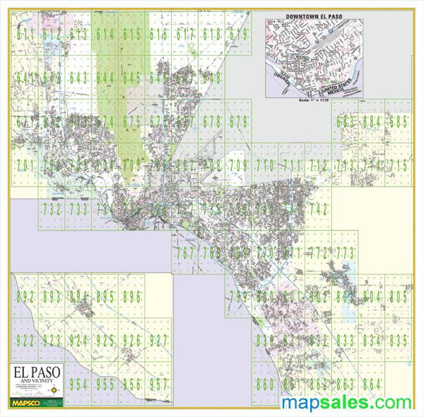 El Paso County Wall Map