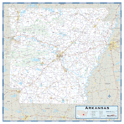 Arkansas County Highway Wall Map