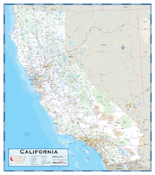 California County Highway Wall Map