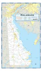 Delaware County Highway Wall Map