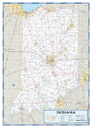 Indiana County Highway Wall Map
