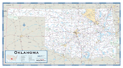 Oklahoma County Highway Wall Map