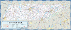 Tennessee County Highway Wall Map