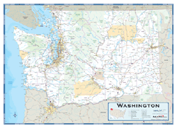 Washington County Highway Wall Map