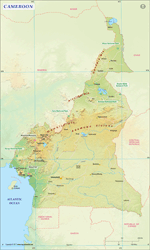 Cameroon Wall Map