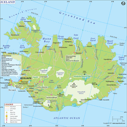 Iceland Wall Map