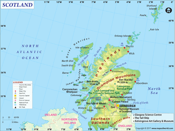 Scotland Wall Map