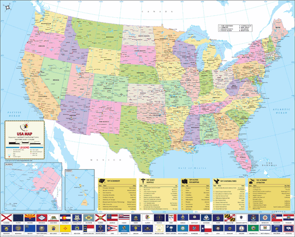 USA Wall Map