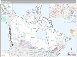 Canada Premium Wall Map