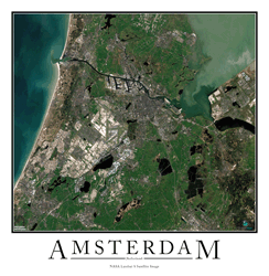 Amsterdam Wall Map