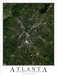 Atlanta Wall Map