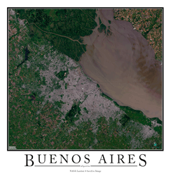 Buenos Aires Wall Map