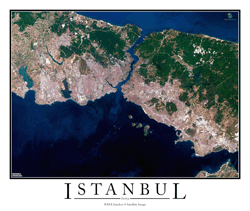 Istanbul Wall Map