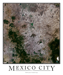 Mexico City Wall Map