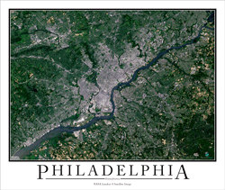 Philadelphia Wall Map