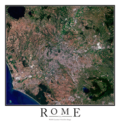 Rome Wall Map