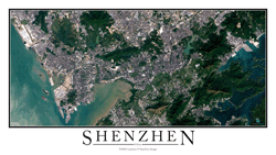 Shenzhen Wall Map