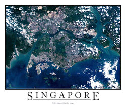 Singapore Wall Map