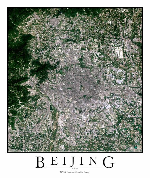 Beijing Wall Map