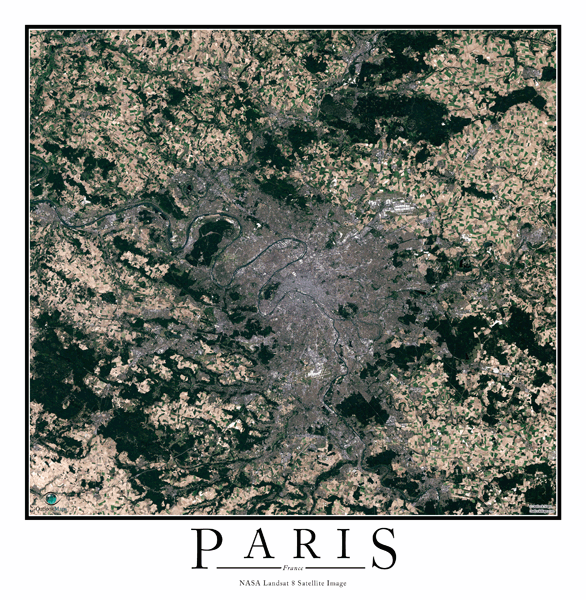 Paris Wall Map