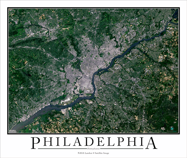 Philadelphia Wall Map