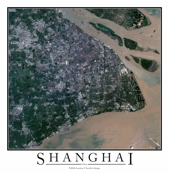 Shanghai Wall Map