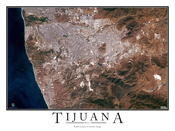 Tijuana Wall Map