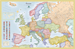 Europe Political Wall Map