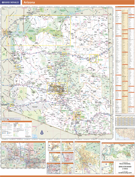 Arizona Wall Map