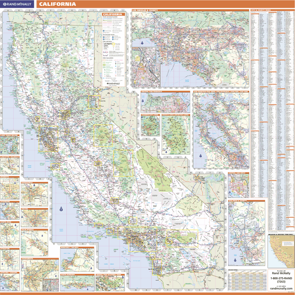 California Wall Map