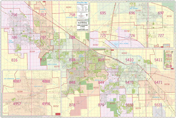 Coachella Valley Wall Map