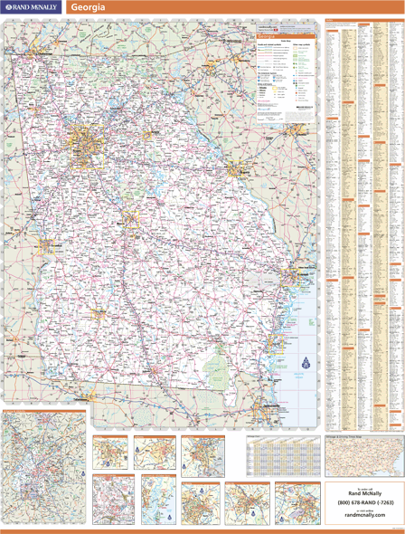 Georgia Wall Map