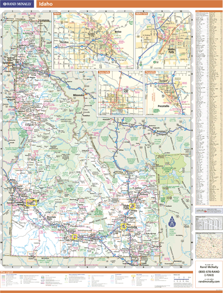 Idaho Wall Map