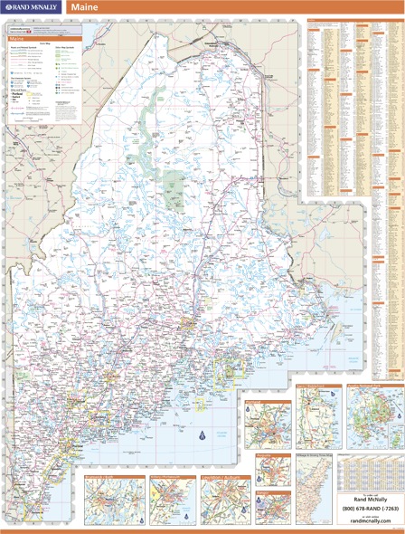 Maine Wall Map