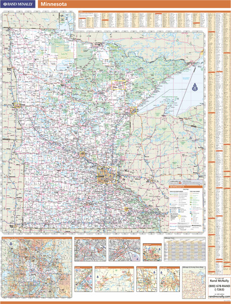 Minnesota Wall Map