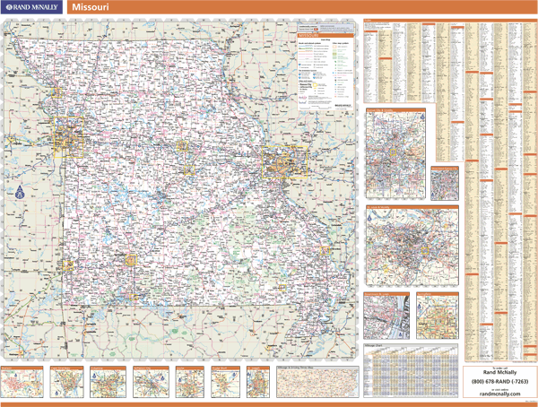 Missouri Wall Map