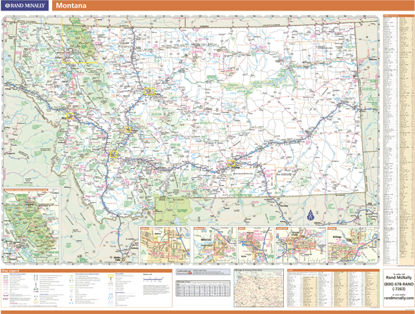 Montana Wall Map