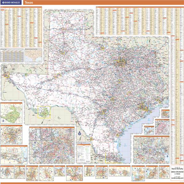 Texas Wall Map