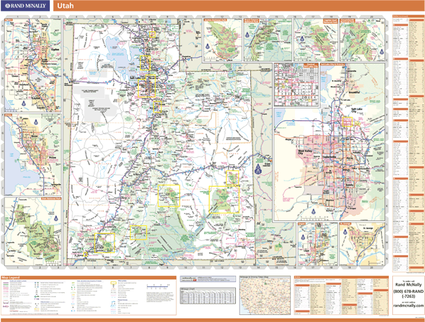 Utah Wall Map