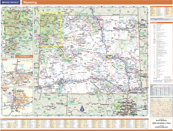 Wyoming Wall Map