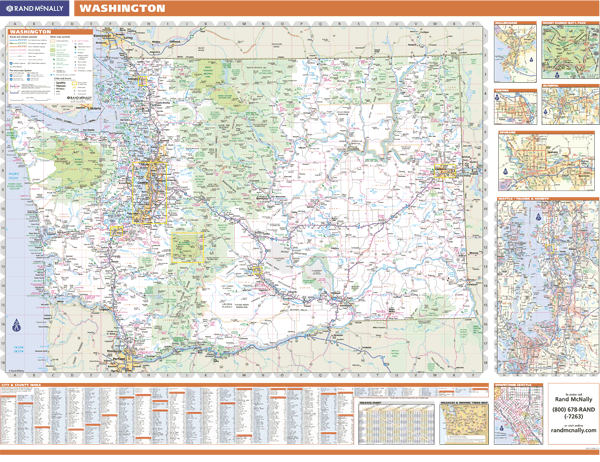 Washington Wall Map