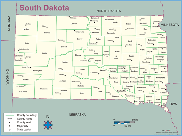 sd county map