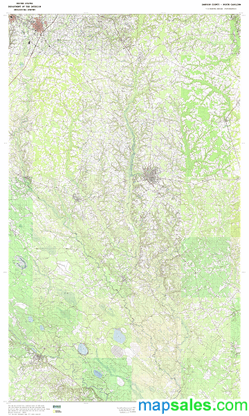 Map Of Sampson County North Carolina