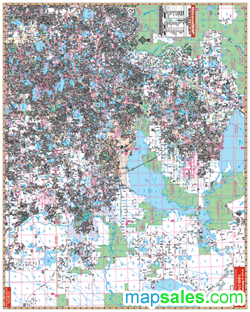 Seminole County Wall Map by UniversalMap