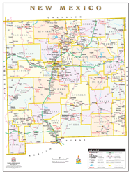 New Mexico Wall Map