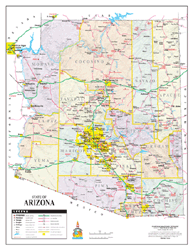 Arizona Wall Map