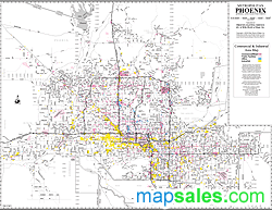 Phoenix Arterial Wall Map Wide World of Maps