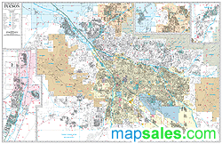 Tucson Wall Map by Wide World of Maps